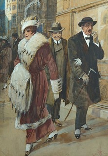 Kamil Vladislav Muttich, 1873 - 1924 - Dáma v hermelínovém plášti