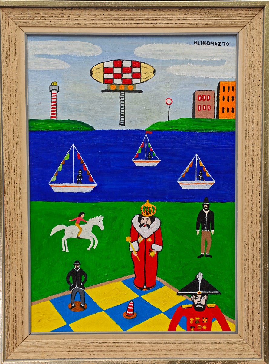 Josef Hlinomaz, 1914 - 1978 - Vzducholoď nad hladinou, 1970