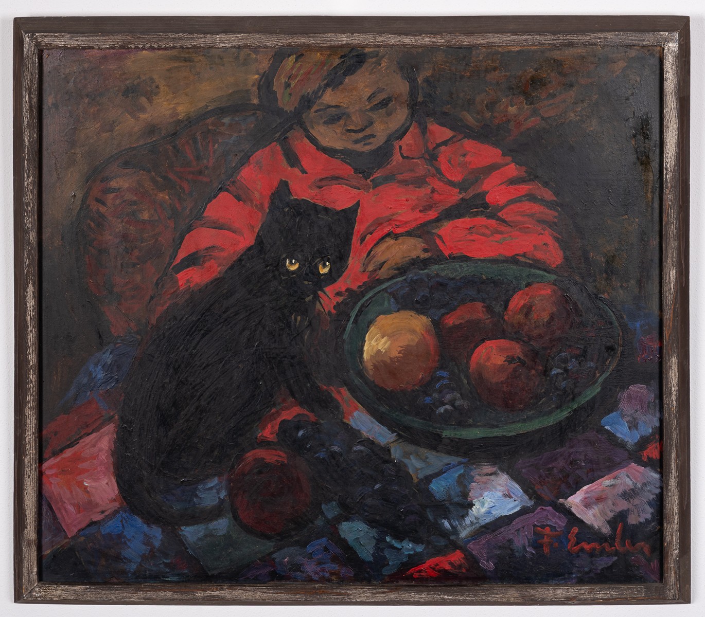 František Emler (1912 - 1992) - Ivan s kotětem