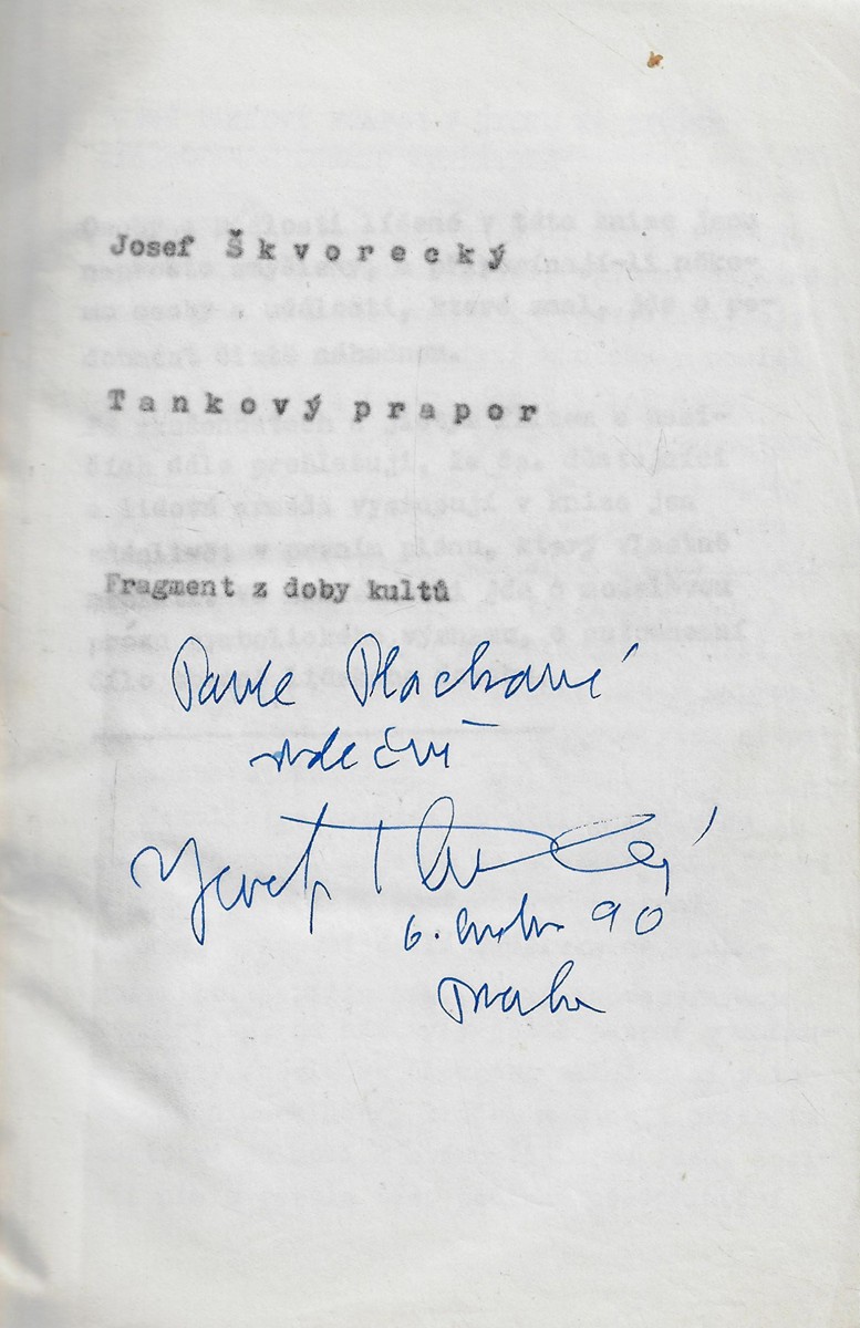 Josef Škvorecký (1924 - 2012) - Tankový prapor / Josef Škvorecký