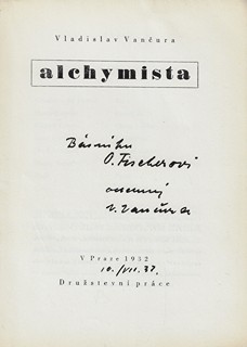 Vladislav Vančura (1891 - 1942) - Alchymista / Vladislav Vančura