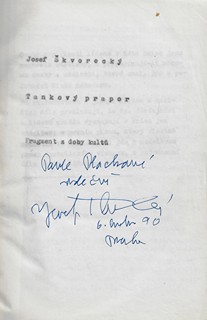 Josef Škvorecký (1924 - 2012) - Tankový prapor / Josef Škvorecký