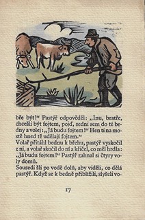 Josef Florian (1873 - 1941) - Pohádka o pastýřovi / Beneš Method Kulda ; linoryty Josef Florian
