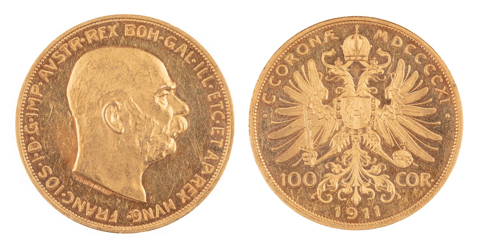 Zlatá 100 Koruna Františka Josefa I. (1911) | Rakousko-Uhersko