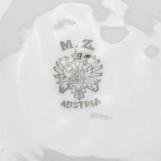 Porcelánová kávová souprava s květinami | Moritz Zdekauer, Stará Role u Karlových Varů (Altrohlau)