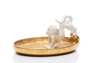 Miska s groteskní figurkou | Porzellanfabrik Rosenthal, Selb (Německo) - návrh Hans Küster