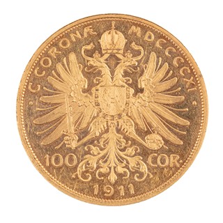 Zlatá 100 Koruna Františka Josefa I. (1911) | Rakousko-Uhersko