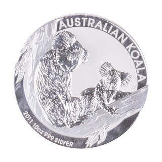 Stříbrná investiční mince Australian Koala 10 oz (2011) | Australská královská mincovna Perth Mint, Austrálie