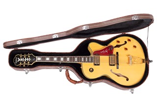 Archtop jazzová elektrická kytara Epiphone Joe Pass Emperor-II NA (Natural) s luxusním kufrem s aligátořím vzorem | Epiphone (v licenci Gibson Guitar Corp.)