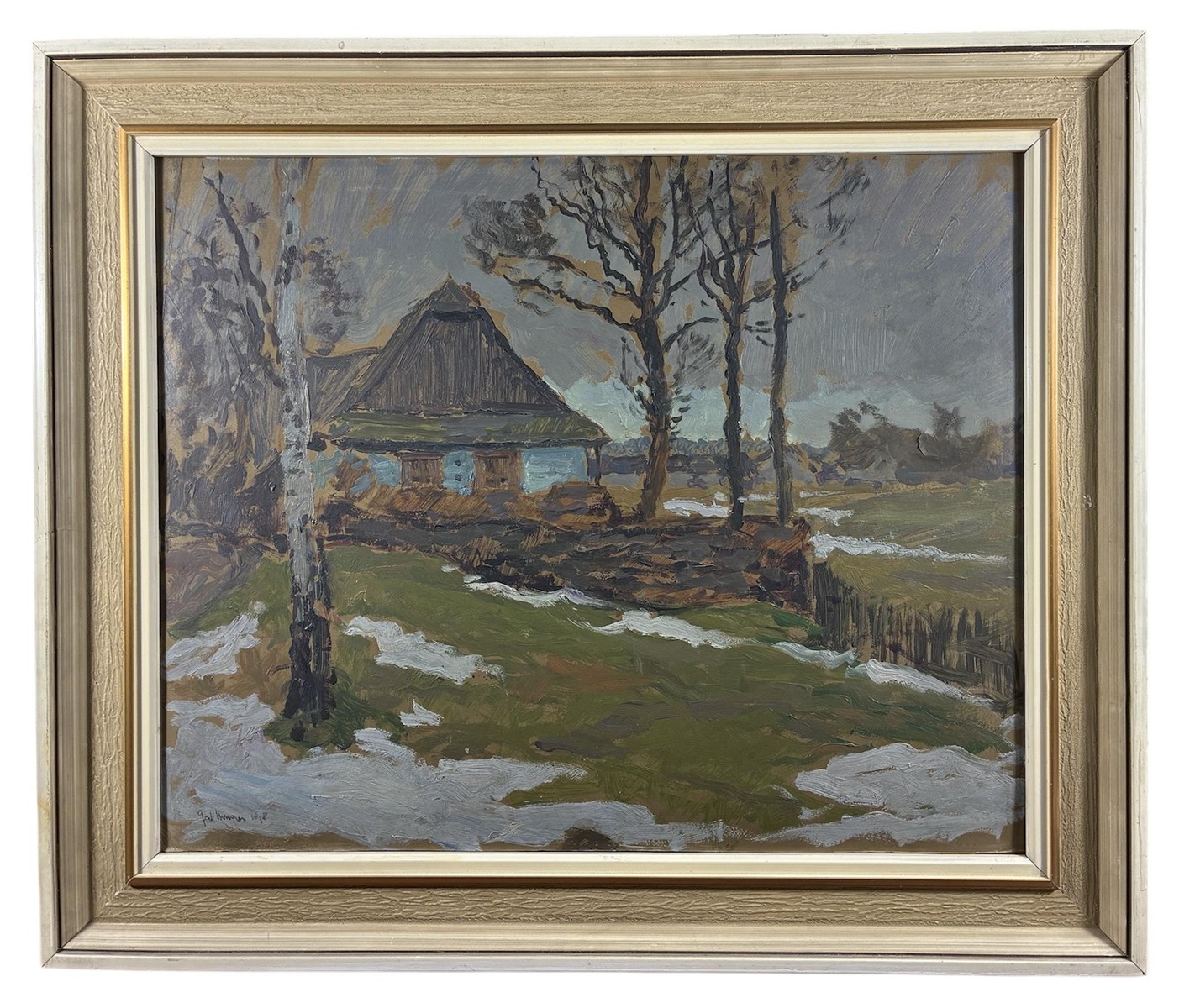 Macoun Gustav - Zbytky sněhu u chalupy