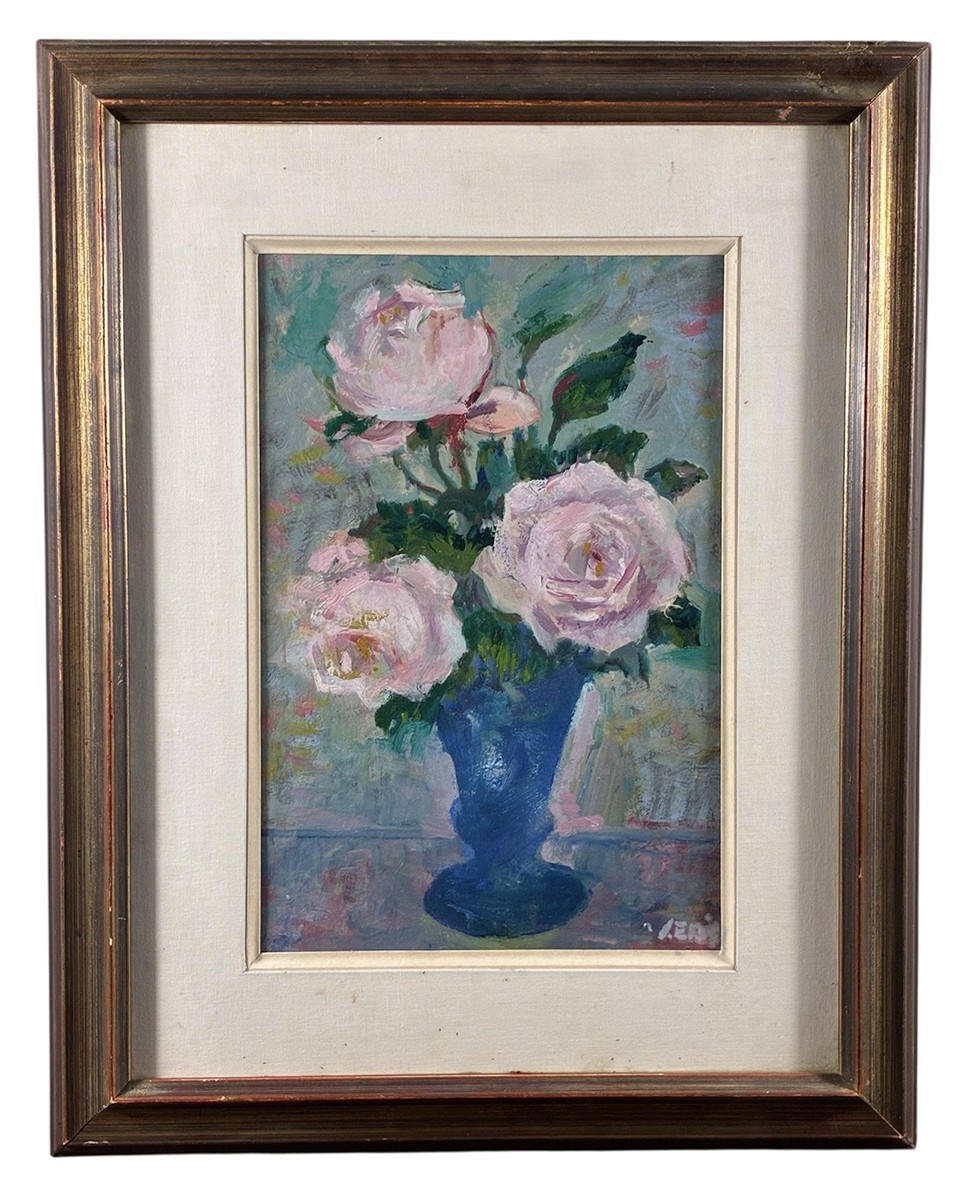 Veris Jaroslav - Zamazal - Růže v modré váze