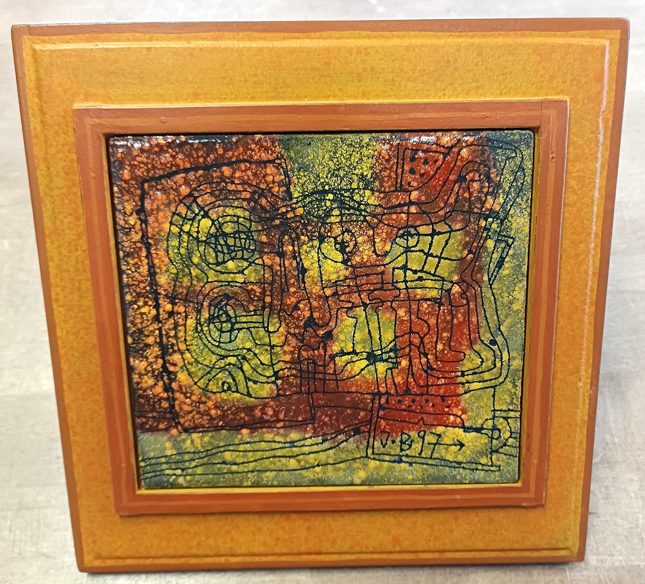 Bruckmüller Josef - Obraz Josef Bruckmüller, z cyklu Kulty ohně