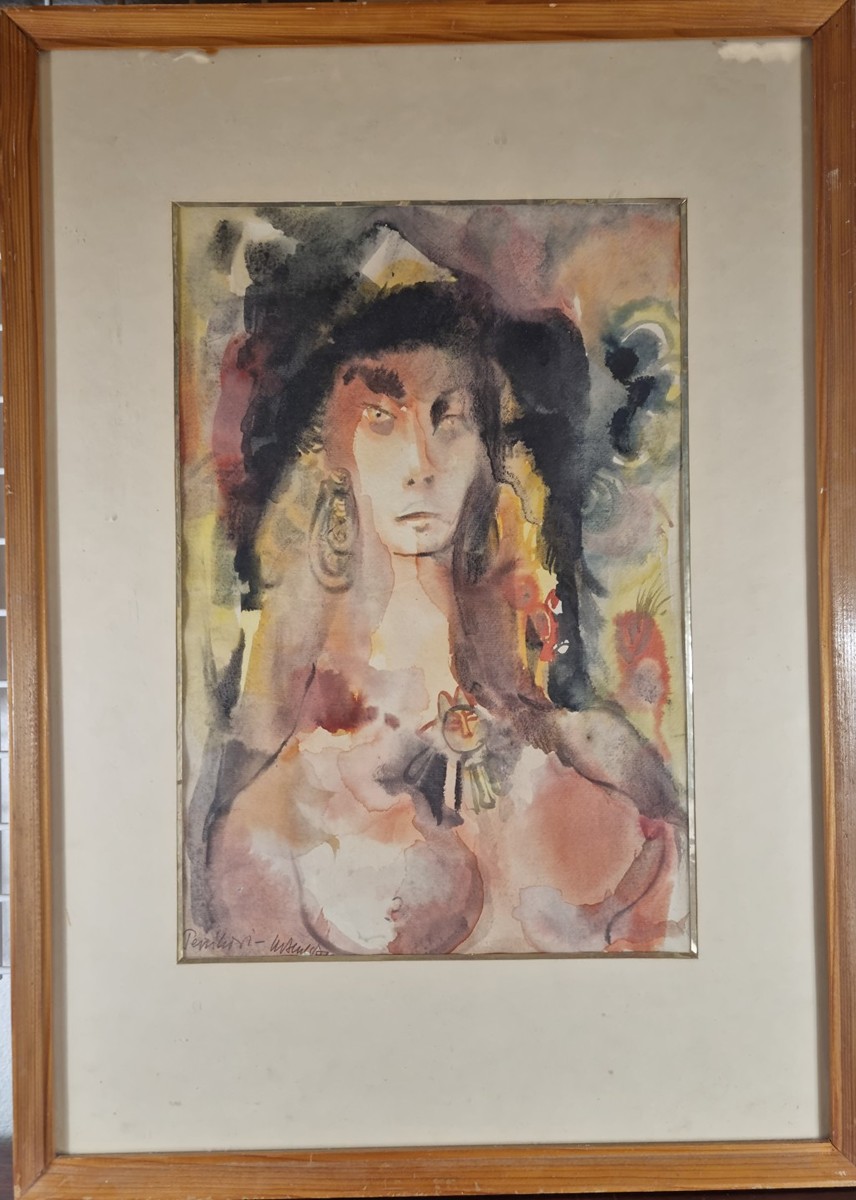 Akt rozpuštěný v barvách