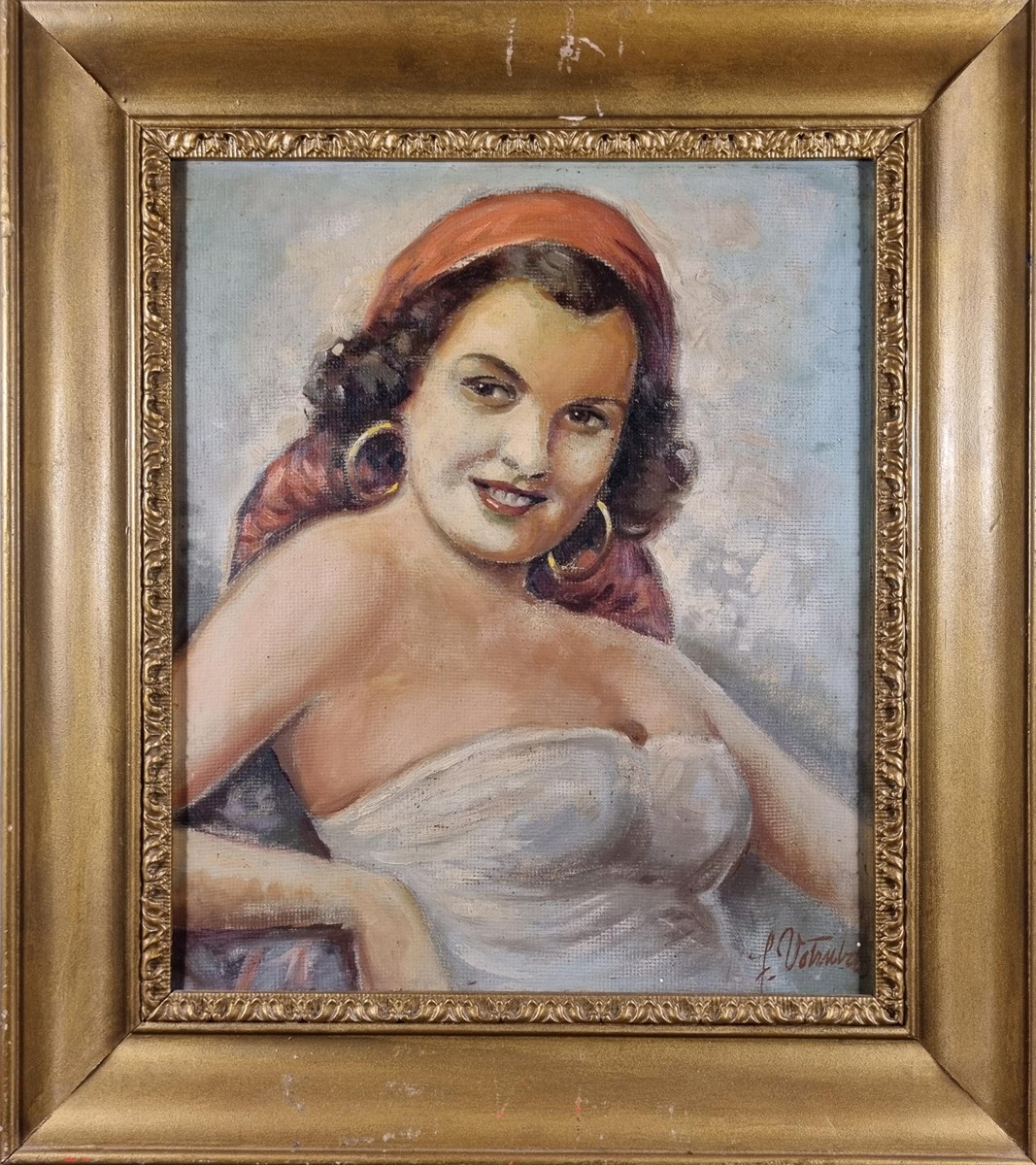 Votruba Jaroslav - Portrét veselé dámy