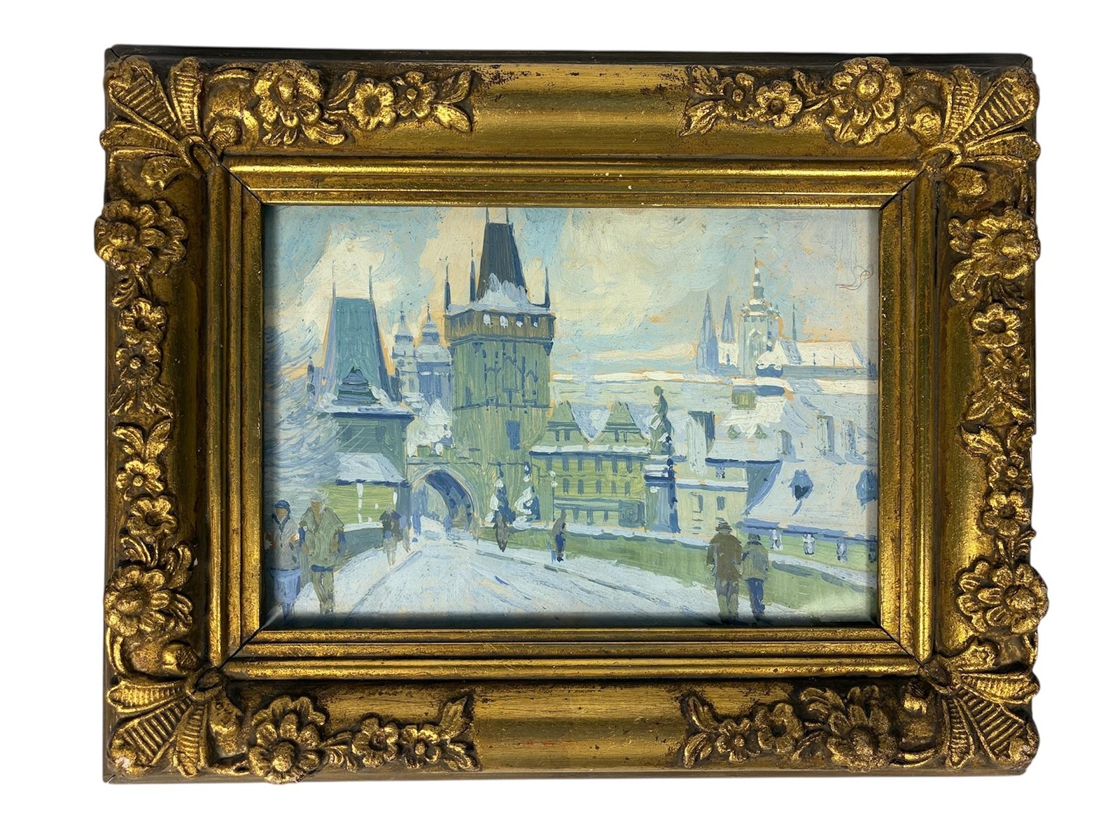 Zima na Karlově mostě