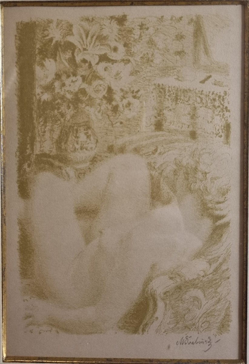 Švabinský Max - Spící nahá žena v lenošce