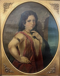 Portrét dámy ve zlatém rámu IV.