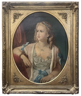 Portrét dámy ve zlatém rámu II.