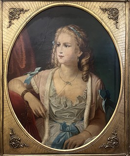 Portrét dámy ve zlatém rámu II.