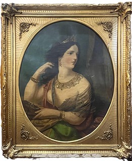 Portrét dámy ve zlatém rámu I.