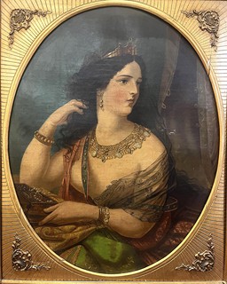 Portrét dámy ve zlatém rámu I.