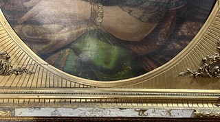 Portrét dámy ve zlatém rámu I.