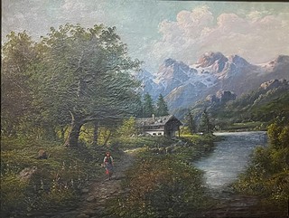 Chata na úpatí hor