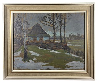 Macoun Gustav - Zbytky sněhu u chalupy