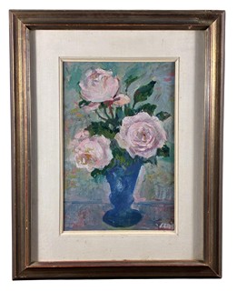 Veris Jaroslav - Zamazal - Růže v modré váze