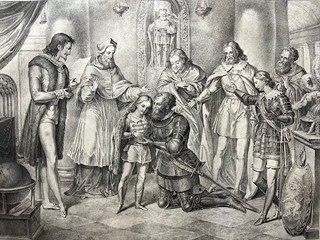 Niederhofer Joseph - Ladislav odměňuje udatného Jiskru