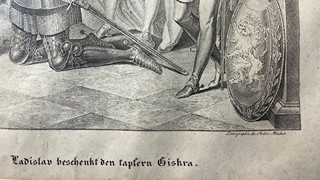 Niederhofer Joseph - Ladislav odměňuje udatného Jiskru