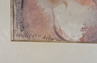 Akt rozpuštěný v barvách