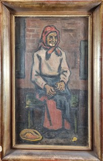 Prüll Emanuel - Stařena před chalupou