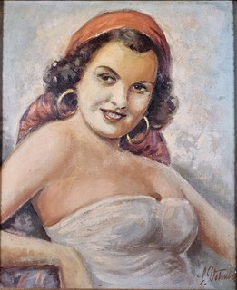 Votruba Jaroslav - Portrét veselé dámy