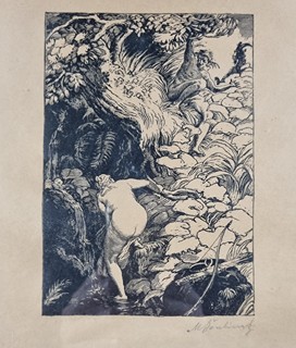 Švabinský Max - Diana - cyklus Rajská sonáta