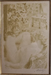 Švabinský Max - Spící nahá žena v lenošce