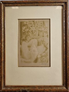 Švabinský Max - Spící nahá žena v lenošce