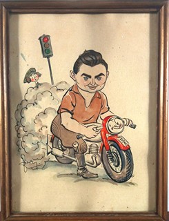 Karikatura motoristy