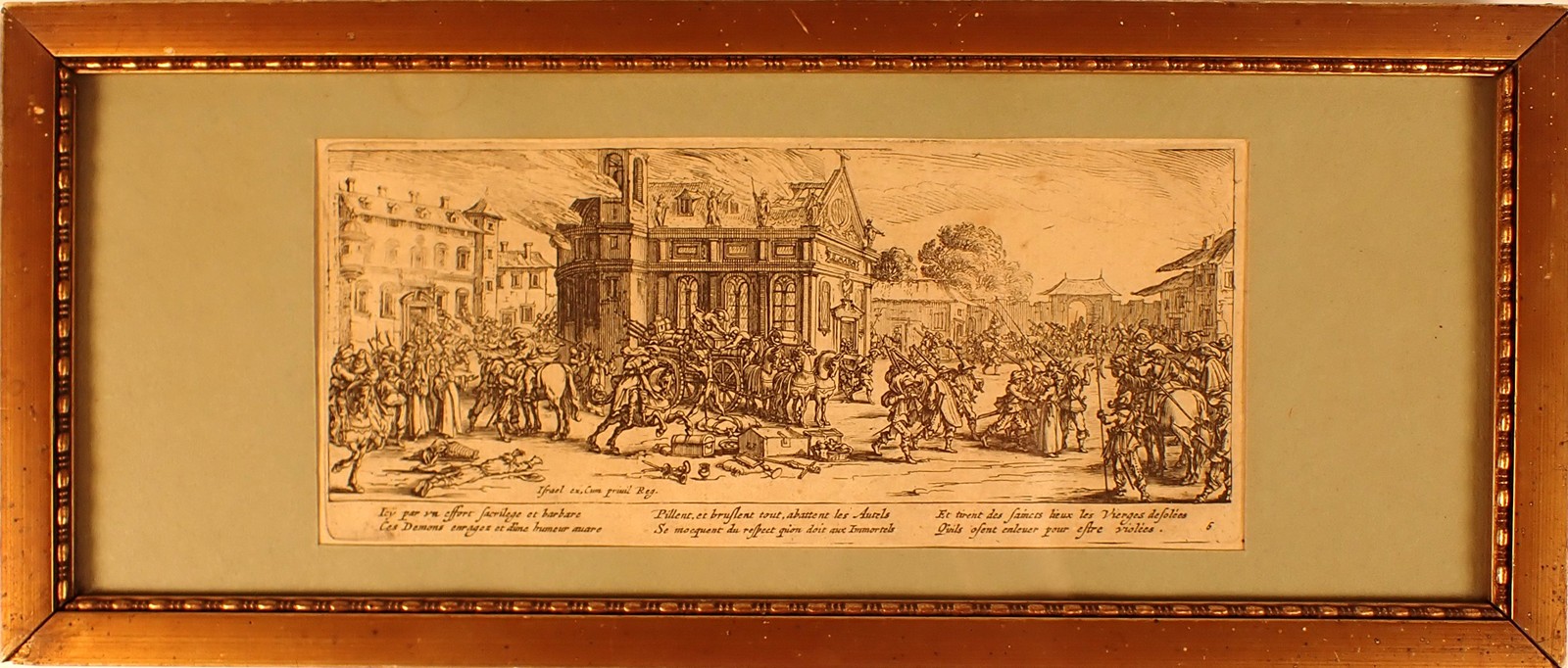 Jacques Callot (1592 - 1635) - Zničení kláštera