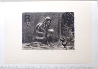 BOHUSLAV REYNEK (1892 – 1971) - Jób v zimě - Z cyklu Jób 1949