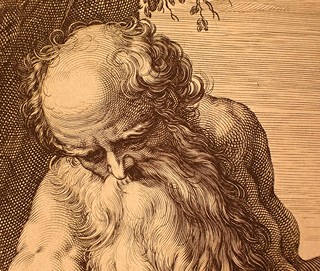 Hendrick Goltzius (1558 - 1617) - Svatý Jeroným na poušti