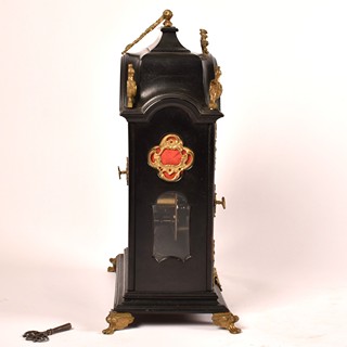 Barokní dřevěné hodiny Joseph Graff Prag 1777