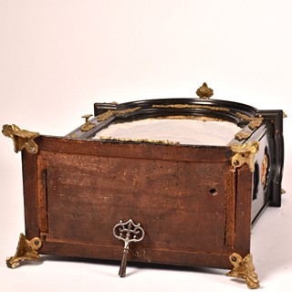 Barokní dřevěné hodiny Joseph Graff Prag 1777