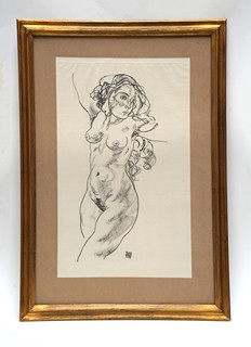 Egon Schiele (1890 - 1918) - STANDING FEMALE NUDE