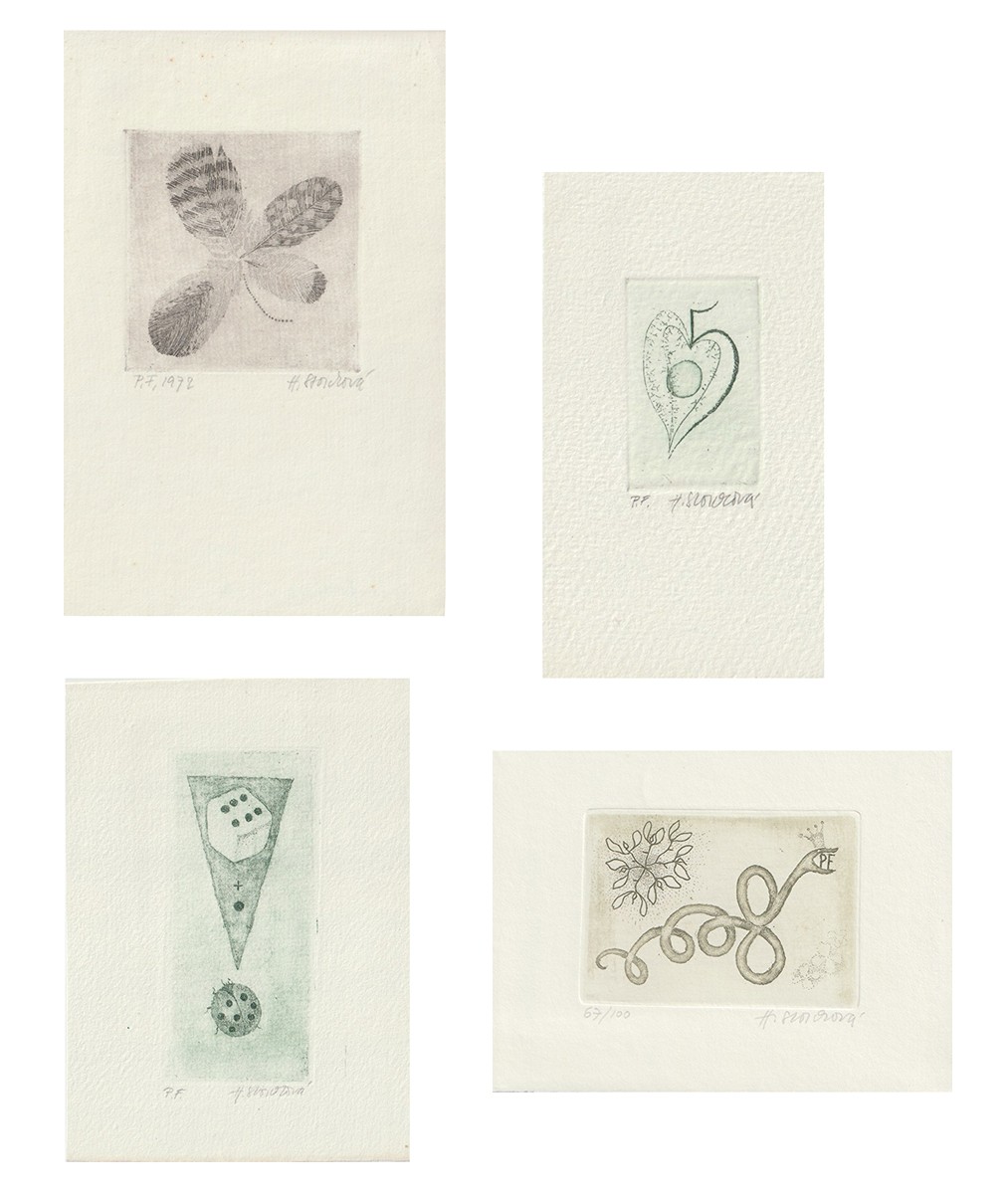 Hana Storchová (1936 – 2024) - Konvolut 4 grafik
