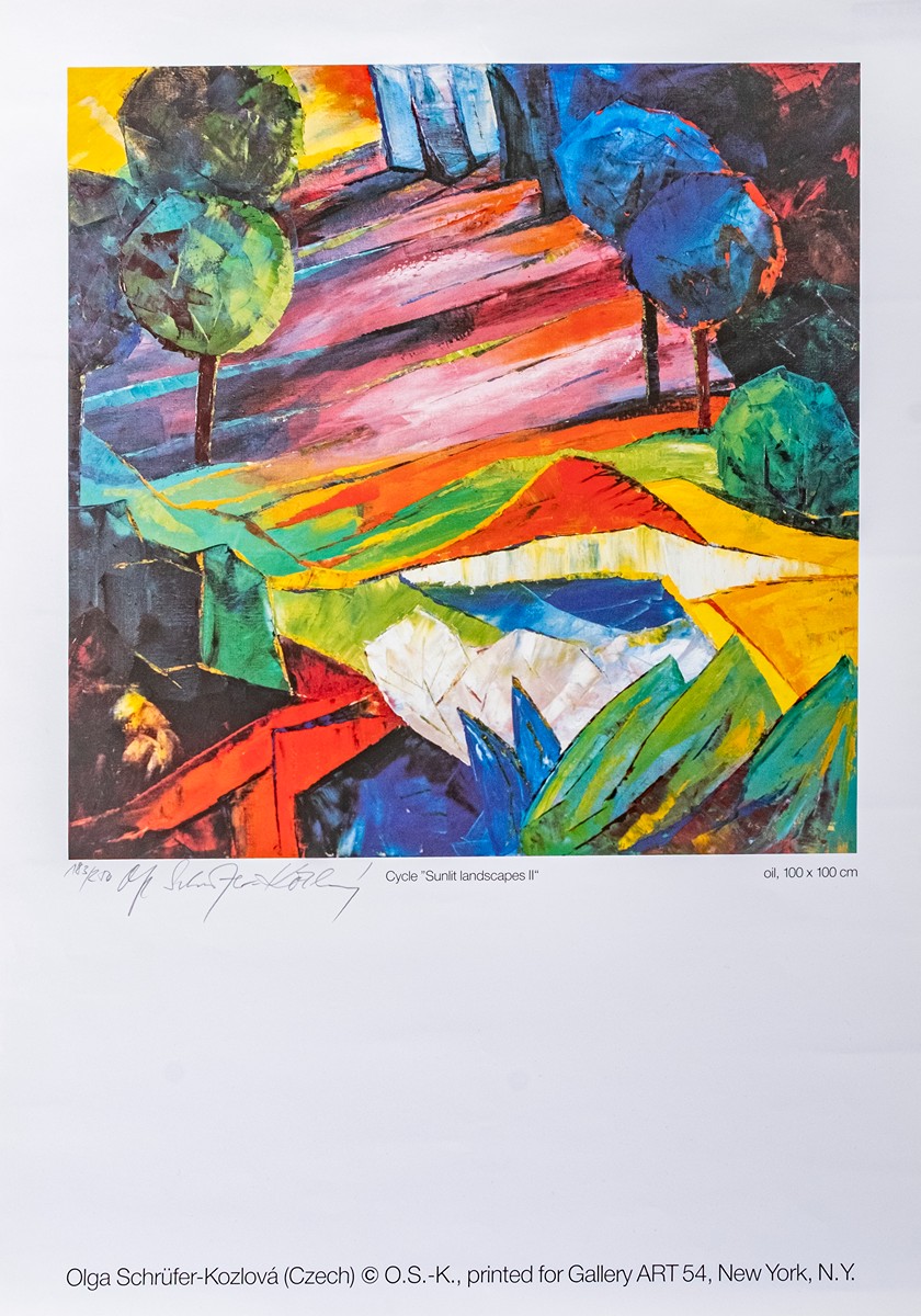 Olga Schrüfer-Kozlová (1947) - Cycle "Sunlit landscapes II"