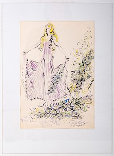 Eduard Milén (1891 – 1976) - Rusalka, žínky, scénická návrh