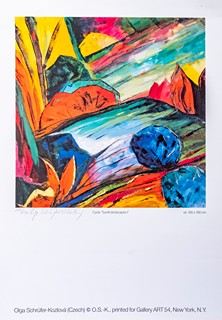 Olga Schrüfer-Kozlová (1947) - Cycle "Sunlit landscapes I"