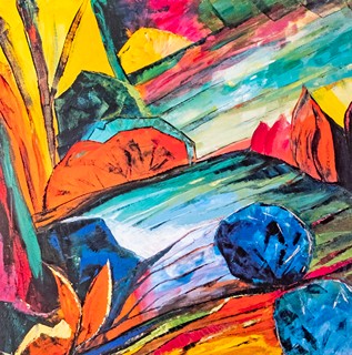 Olga Schrüfer-Kozlová (1947) - Cycle "Sunlit landscapes I"