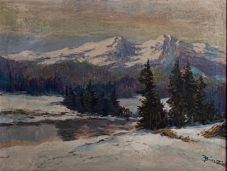 Josef Bino (1881 – 1947) - Horská zimní krajina